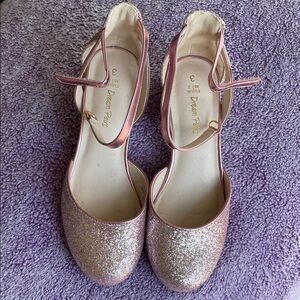 Dream Pairs Pink Glitter Heels